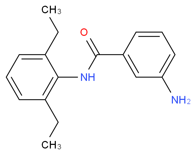 3-Amino-N-(2,6-diethylphenyl)benzamide_Molecular_structure_CAS_)
