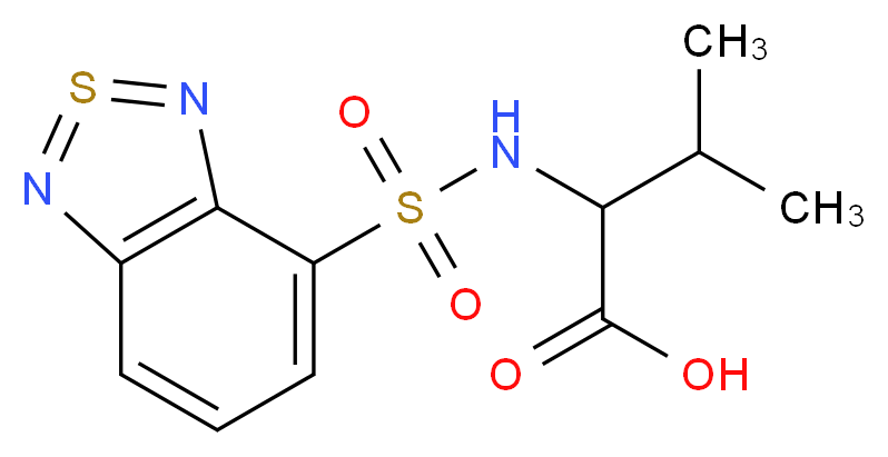 4-{[(1-carboxy-2-methylpropyl)amino]sulfonyl}-2,1,3-benzothiadiazol_Molecular_structure_CAS_)