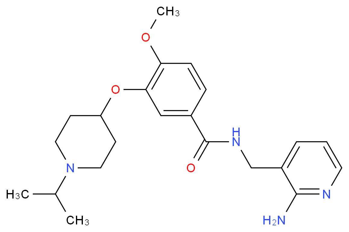N-[(2-aminopyridin-3-yl)methyl]-3-[(1-isopropylpiperidin-4-yl)oxy]-4-methoxybenzamide_Molecular_structure_CAS_)