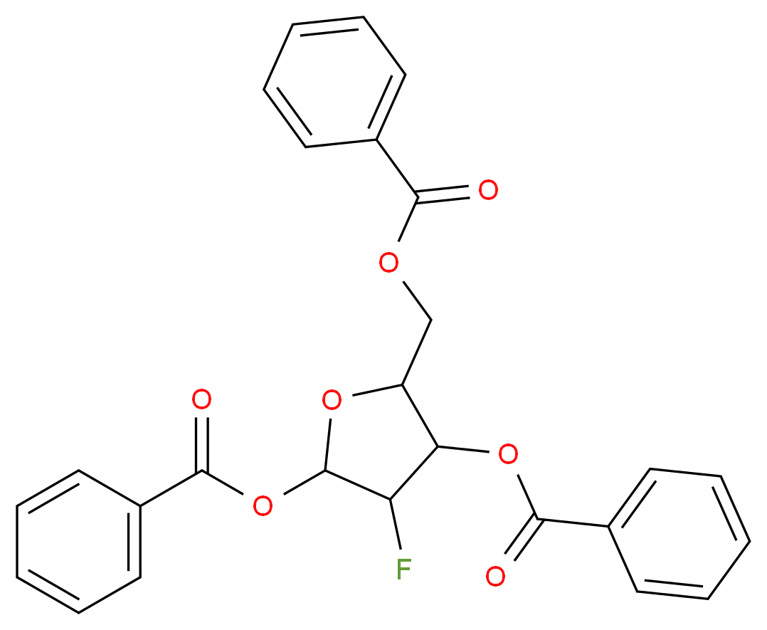 2-Fluoro-2-deoxy-1,3,5-tri-O-benzoyl-α-D-arabinofuranose_Molecular_structure_CAS_97614-43-2)