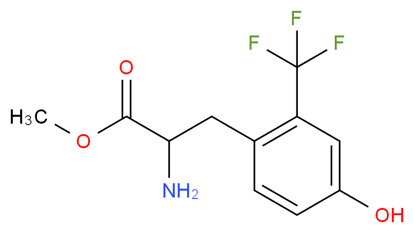 2-(Trifluoromethyl)-DL-tyrosine methyl ester_Molecular_structure_CAS_)