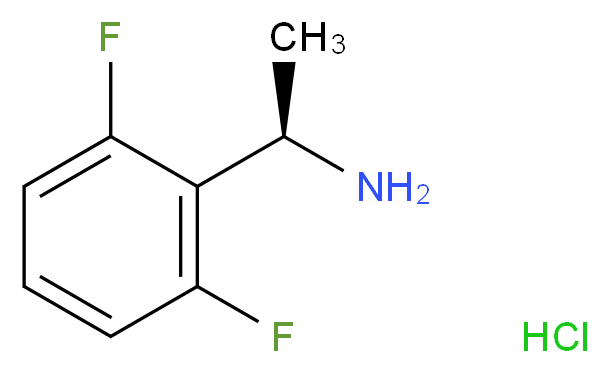 (1S)-1-(2,6-Difluorophenyl)ethylamine hydrochloride_Molecular_structure_CAS_)
