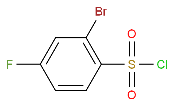 2-Bromo-4-fluorobenzenesulfonyl chloride_Molecular_structure_CAS_351003-45-7)
