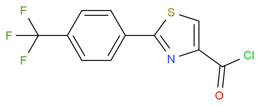 2-[4-(Trifluoromethyl)phenyl]-1,3-thiazole-4-carbonyl chloride 97%_Molecular_structure_CAS_857284-28-7)