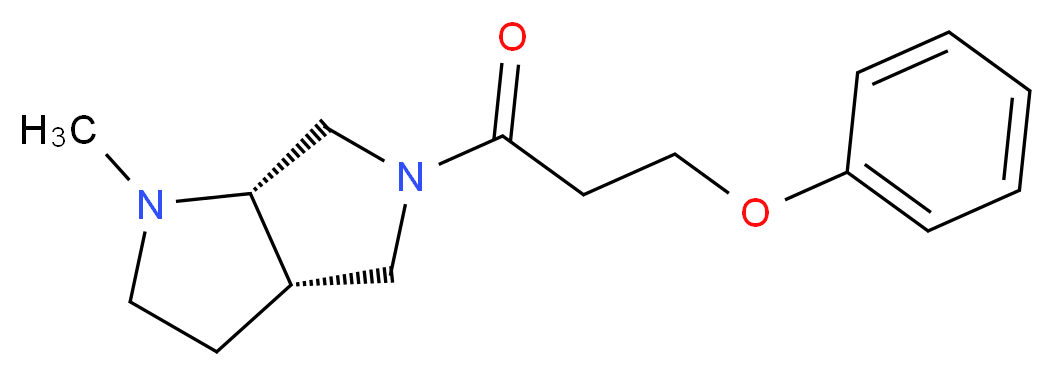 (3aS,6aS)-1-methyl-5-(3-phenoxypropanoyl)octahydropyrrolo[3,4-b]pyrrole_Molecular_structure_CAS_)
