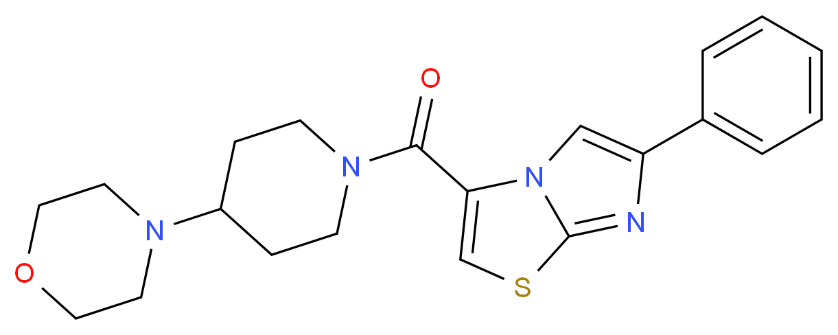 3-{[4-(4-morpholinyl)-1-piperidinyl]carbonyl}-6-phenylimidazo[2,1-b][1,3]thiazole_Molecular_structure_CAS_)