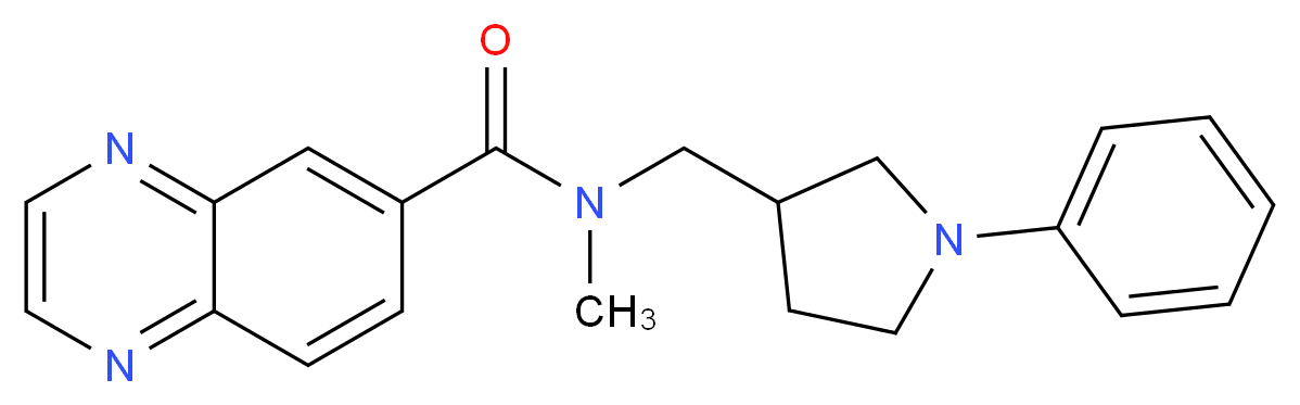 N-methyl-N-[(1-phenyl-3-pyrrolidinyl)methyl]-6-quinoxalinecarboxamide_Molecular_structure_CAS_)