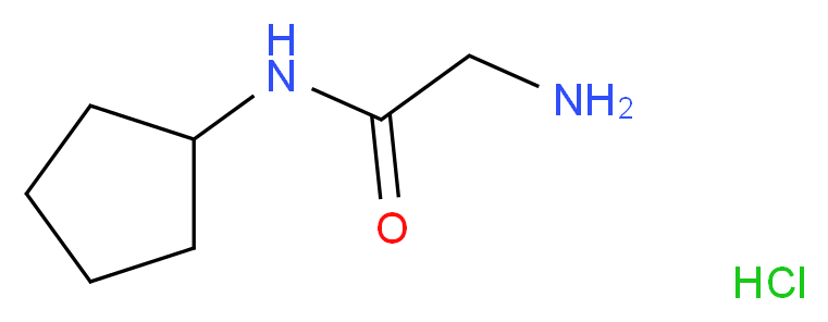2-Amino-N-cyclopentylacetamide hydrochloride_Molecular_structure_CAS_)