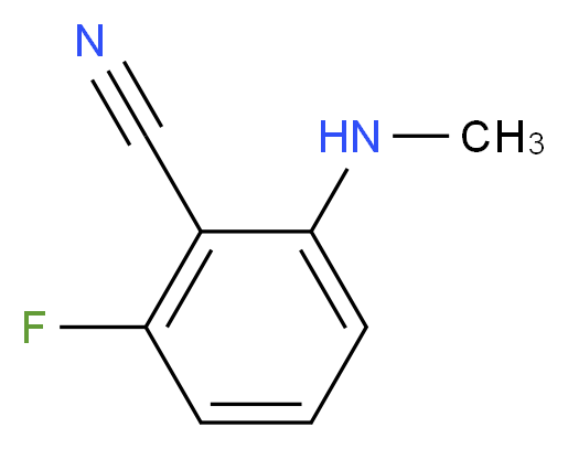 2-Fluoro-6-(methylamino)benzenecarbonitrile_Molecular_structure_CAS_)