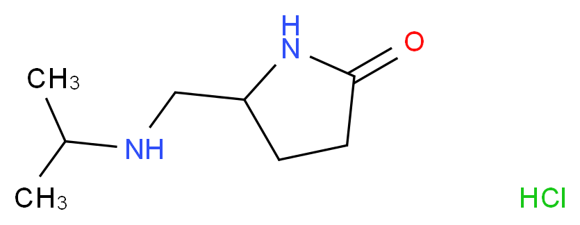 5-[(Isopropylamino)methyl]pyrrolidin-2-one hydrochloride_Molecular_structure_CAS_)