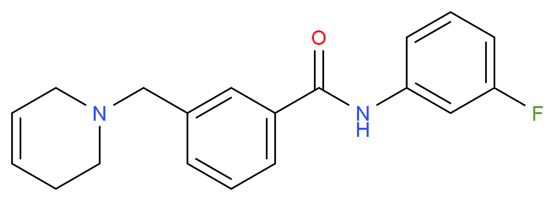 3-(3,6-dihydropyridin-1(2H)-ylmethyl)-N-(3-fluorophenyl)benzamide_Molecular_structure_CAS_)
