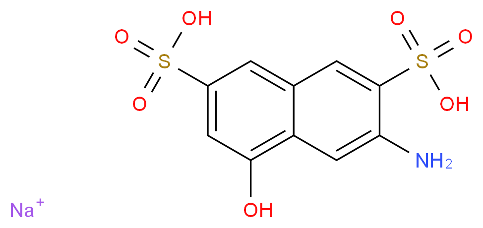 3-amino-5-hydroxy-2,7-Naphthalenedisulfonic acid monosodium salt_Molecular_structure_CAS_61702-42-9)