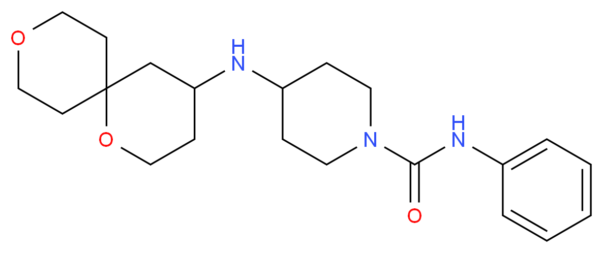 4-(1,9-dioxaspiro[5.5]undec-4-ylamino)-N-phenylpiperidine-1-carboxamide_Molecular_structure_CAS_)