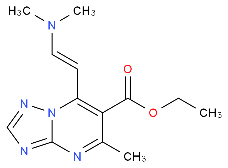 Ethyl 7-[(E)-2-(dimethylamino)vinyl]-5-methyl-[1,2,4]triazolo[1,5-a]pyrimidine-6-carboxylate_Molecular_structure_CAS_)