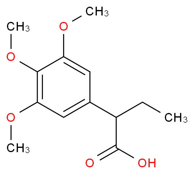 2-(3,4,5-Trimethoxyphenyl)butanoic acid_Molecular_structure_CAS_195202-06-3)