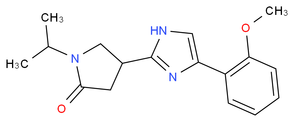 1-isopropyl-4-[4-(2-methoxyphenyl)-1H-imidazol-2-yl]-2-pyrrolidinone_Molecular_structure_CAS_)