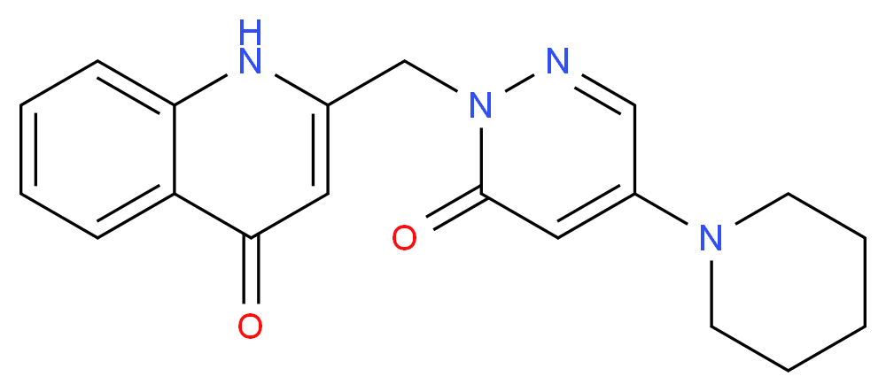 2-{[6-oxo-4-(1-piperidinyl)-1(6H)-pyridazinyl]methyl}-4(1H)-quinolinone_Molecular_structure_CAS_)