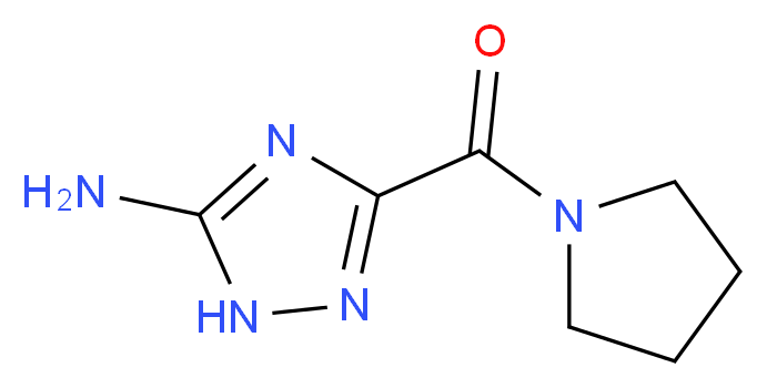 3-(1-pyrrolidinylcarbonyl)-1H-1,2,4-triazol-5-amine_Molecular_structure_CAS_921225-14-1)