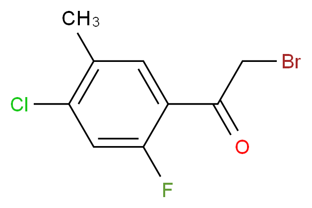 2-Bromo-1-(4-chloro-2-fluoro-5-methylphenyl)-1-ethanone_Molecular_structure_CAS_)