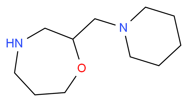 2-(1-piperidinylmethyl)-1,4-oxazepane_Molecular_structure_CAS_933683-16-0)