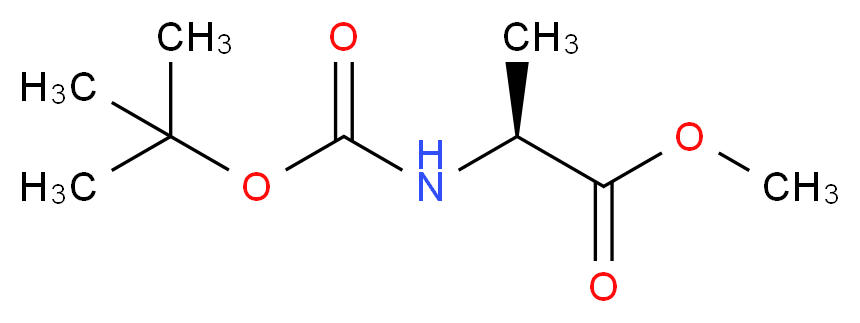 (S)-N-tert-Butoxycarbonylalanine methyl ester_Molecular_structure_CAS_28875-17-4)