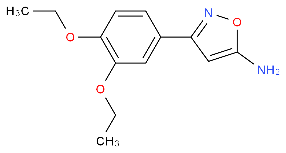 3-(3,4-Diethoxyphenyl)isoxazol-5-amine_Molecular_structure_CAS_)
