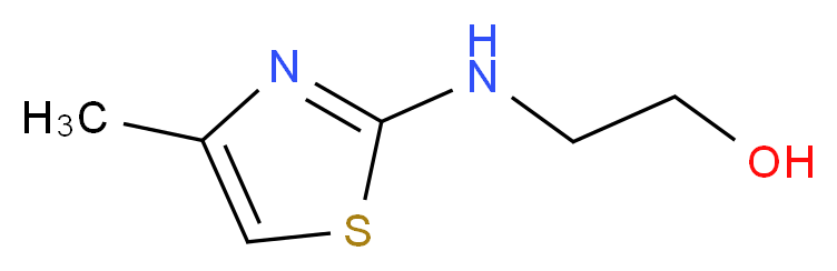 2-[(4-methyl-1,3-thiazol-2-yl)amino]ethan-1-ol_Molecular_structure_CAS_)