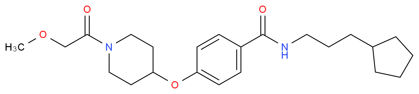 N-(3-cyclopentylpropyl)-4-{[1-(methoxyacetyl)-4-piperidinyl]oxy}benzamide_Molecular_structure_CAS_)