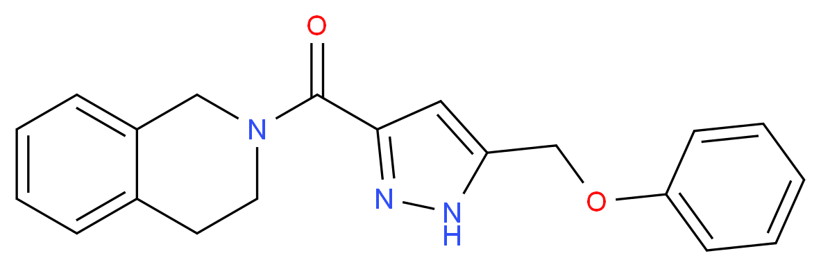 2-{[5-(phenoxymethyl)-1H-pyrazol-3-yl]carbonyl}-1,2,3,4-tetrahydroisoquinoline_Molecular_structure_CAS_)