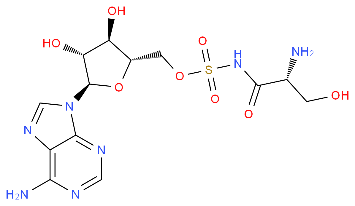 5'-O-(N-(L-Seryl)-Sulfamoyl)Adenosine_Molecular_structure_CAS_)