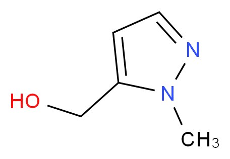 (1-Methyl-1H-pyrazol-5-yl)methanol_Molecular_structure_CAS_)
