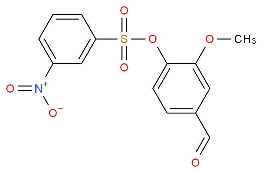 3-Nitro-benzenesulfonic acid 4-formyl-2-methoxy-phenyl ester_Molecular_structure_CAS_)