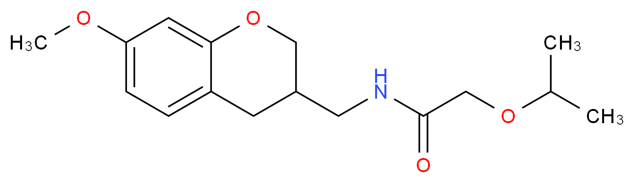 2-isopropoxy-N-[(7-methoxy-3,4-dihydro-2H-chromen-3-yl)methyl]acetamide_Molecular_structure_CAS_)