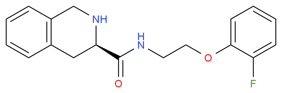 (3R)-N-[2-(2-fluorophenoxy)ethyl]-1,2,3,4-tetrahydroisoquinoline-3-carboxamide_Molecular_structure_CAS_)