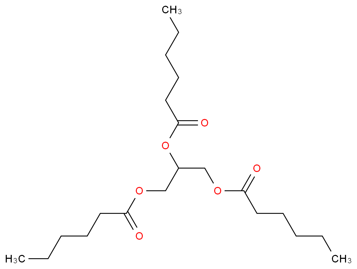 Glycerol trihexanoate_Molecular_structure_CAS_621-70-5)