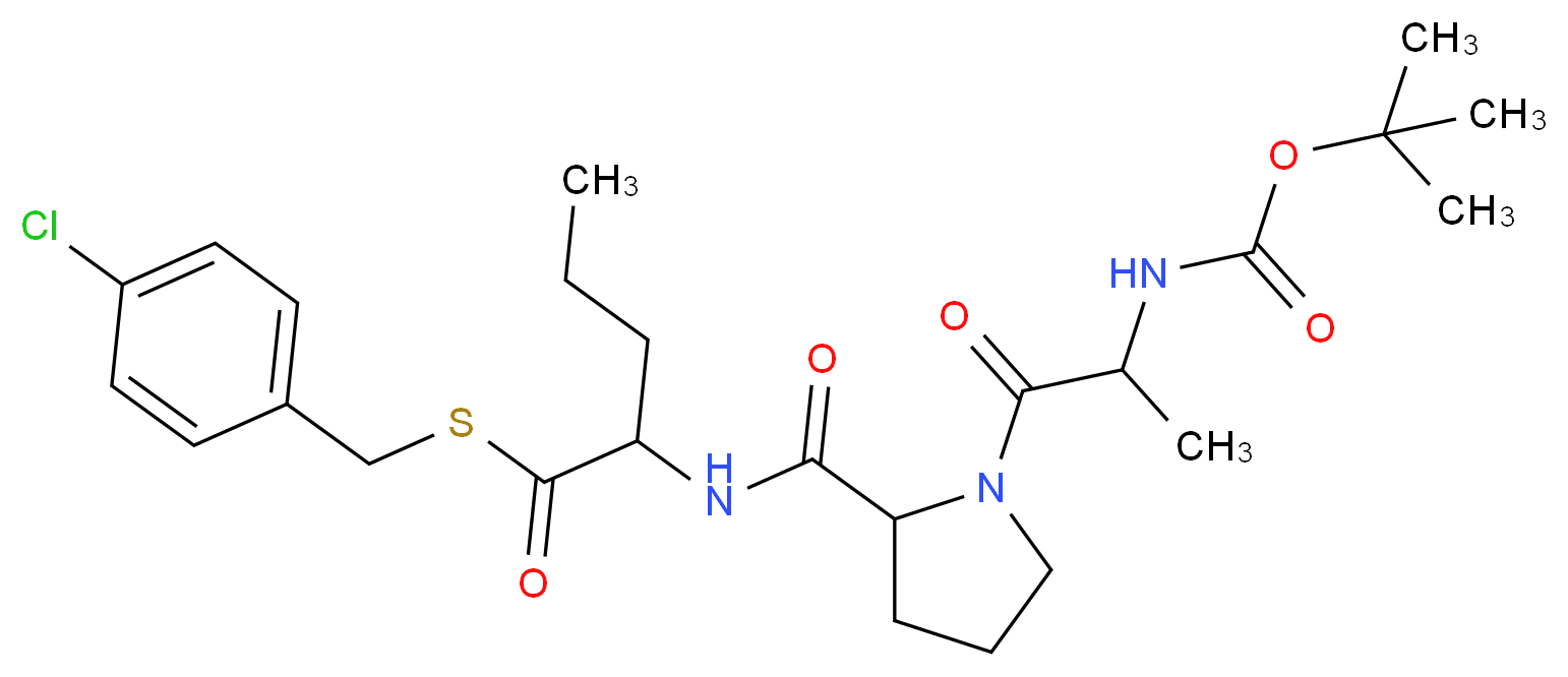 Boc-Ala-Pro-Nva p-chlorothiobenzyl ester_Molecular_structure_CAS_90171-50-9)