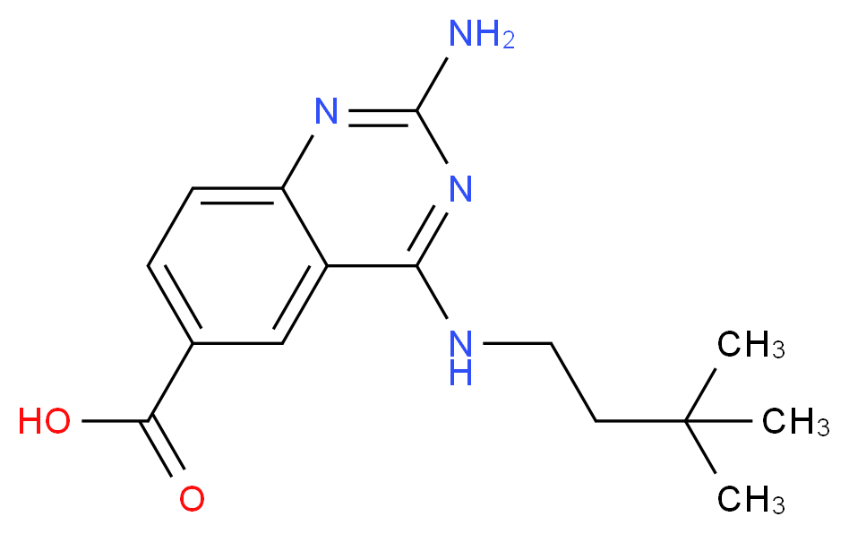 2-amino-4-[(3,3-dimethylbutyl)amino]quinazoline-6-carboxylic acid_Molecular_structure_CAS_)