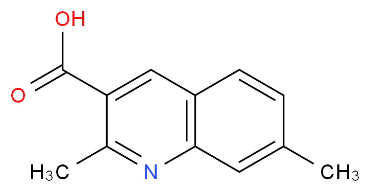 2,7-dimethylquinoline-3-carboxylic acid_Molecular_structure_CAS_470702-35-3)