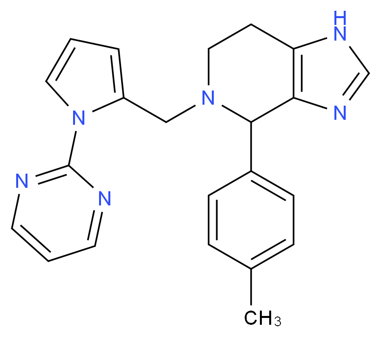 4-(4-methylphenyl)-5-[(1-pyrimidin-2-yl-1H-pyrrol-2-yl)methyl]-4,5,6,7-tetrahydro-1H-imidazo[4,5-c]pyridine_Molecular_structure_CAS_)