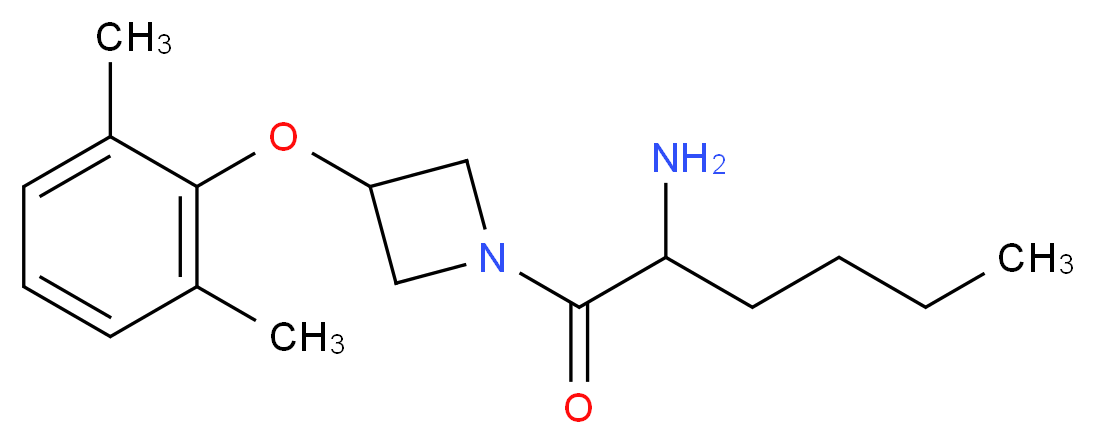 (1-{[3-(2,6-dimethylphenoxy)-1-azetidinyl]carbonyl}pentyl)amine_Molecular_structure_CAS_)