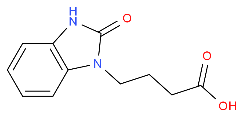 4-(2-Oxo-2,3-dihydro-1H-1,3-benzimidazol-1-yl)-butanoic acid_Molecular_structure_CAS_3273-68-5)
