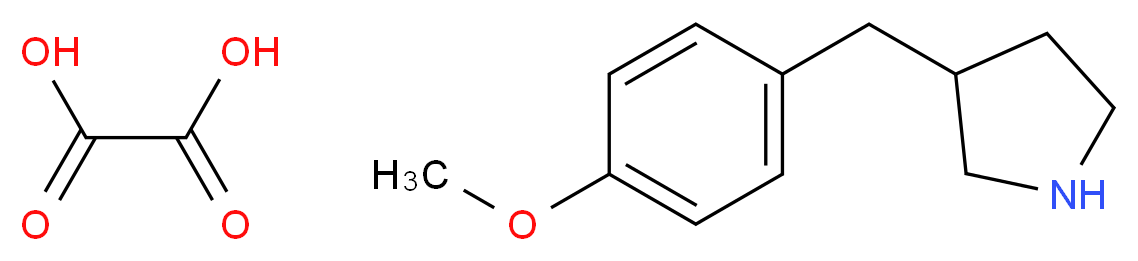 3-(4-Methoxybenzyl)pyrrolidine oxalate_Molecular_structure_CAS_)