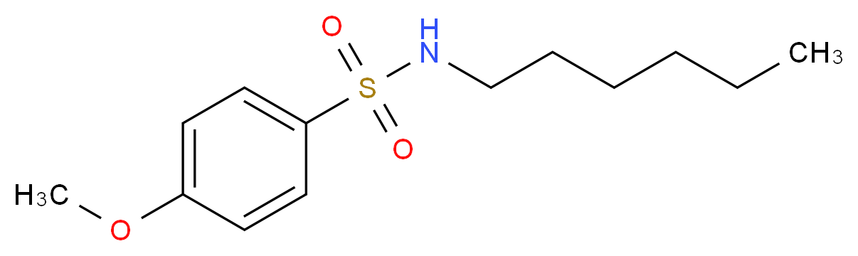N-n-Hexyl-4-methoxybenzenesulfonamide_Molecular_structure_CAS_)