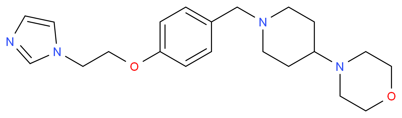 4-(1-{4-[2-(1H-imidazol-1-yl)ethoxy]benzyl}piperidin-4-yl)morpholine_Molecular_structure_CAS_)