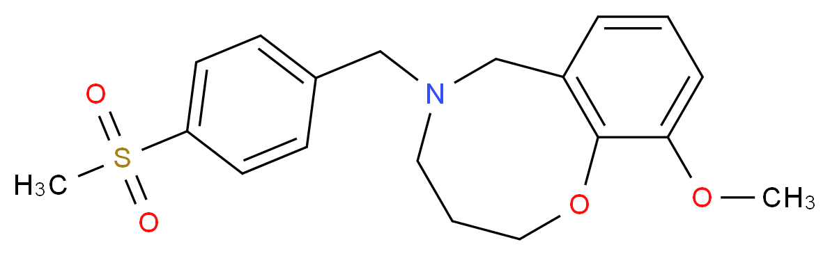 10-methoxy-5-[4-(methylsulfonyl)benzyl]-3,4,5,6-tetrahydro-2H-1,5-benzoxazocine_Molecular_structure_CAS_)