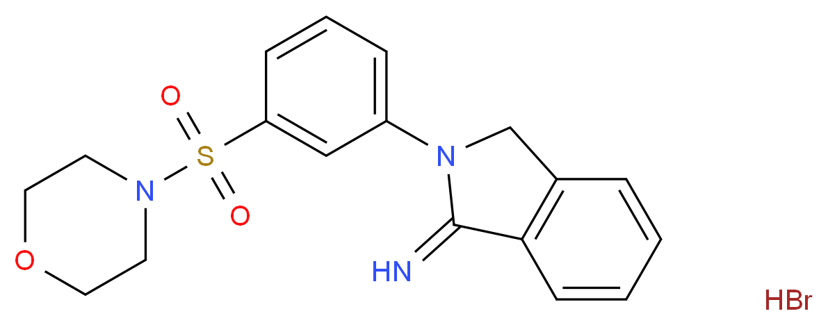 2-[3-(morpholin-4-ylsulfonyl)phenyl]isoindolin-1-imine hydrobromide_Molecular_structure_CAS_)