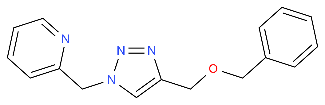 2-({4-[(benzyloxy)methyl]-1H-1,2,3-triazol-1-yl}methyl)pyridine_Molecular_structure_CAS_)