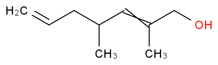 2,4-Dimethyl-2,6-heptadien-1-ol,mixture of isomers_Molecular_structure_CAS_80192-56-9)