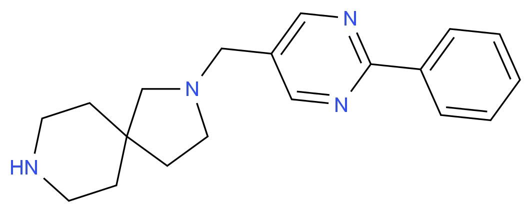 2-[(2-phenylpyrimidin-5-yl)methyl]-2,8-diazaspiro[4.5]decane_Molecular_structure_CAS_)