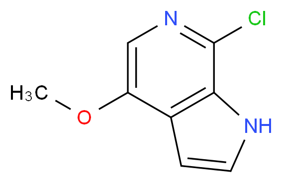 7-Chloro-4-methoxy-1H-pyrrolo[2,3-c]pyridine_Molecular_structure_CAS_446284-32-8)